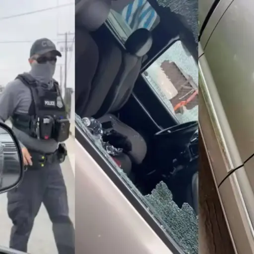 Agentes de CBP dispararon contra un vehículo en California. ,Captura de pantalla