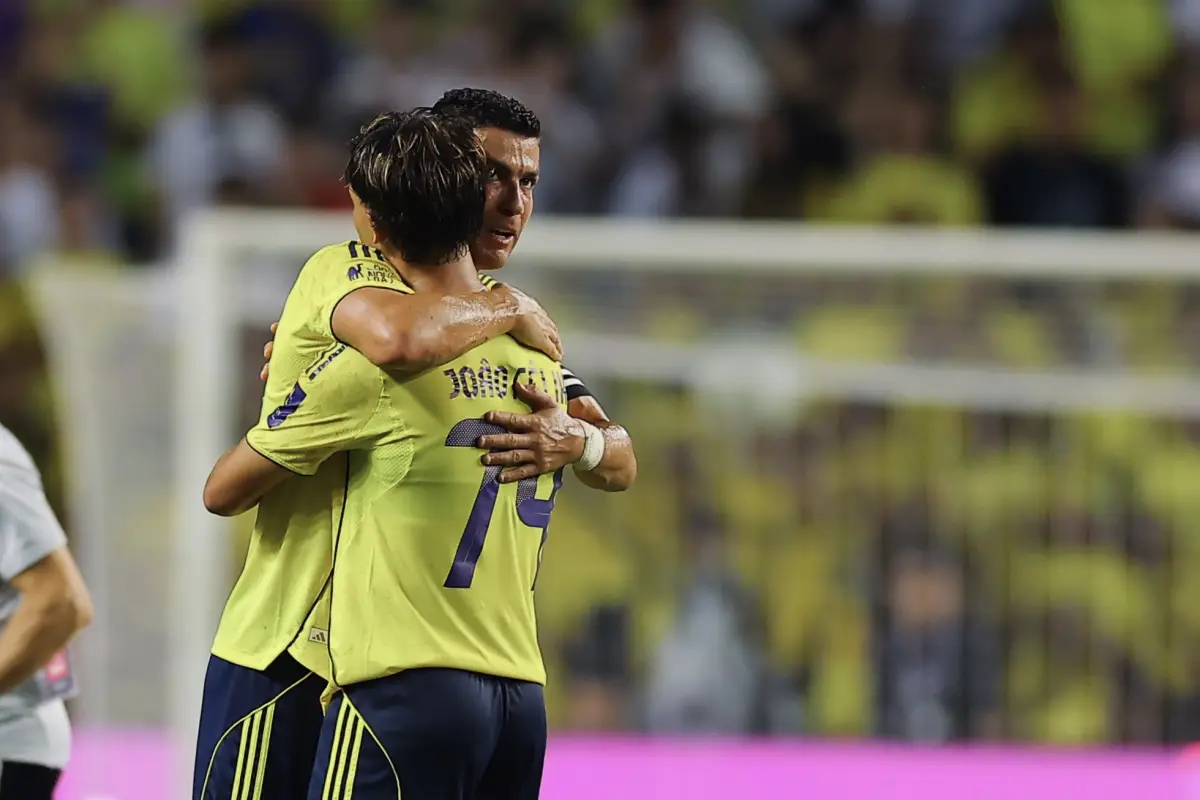 Celebración de Cristiano Ronaldo y Joao Félix - Al Nassr