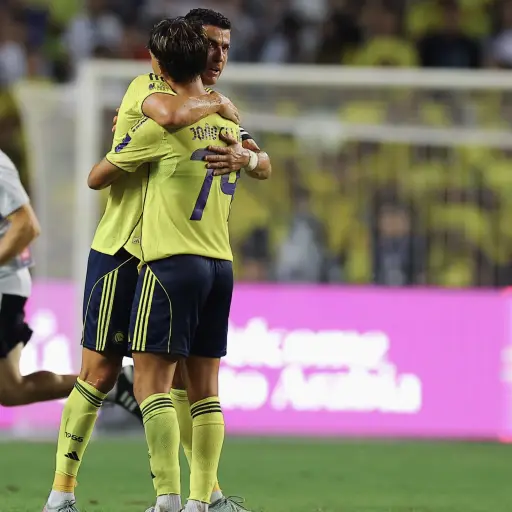 Celebración de Cristiano Ronaldo y Joao Félix - Al Nassr