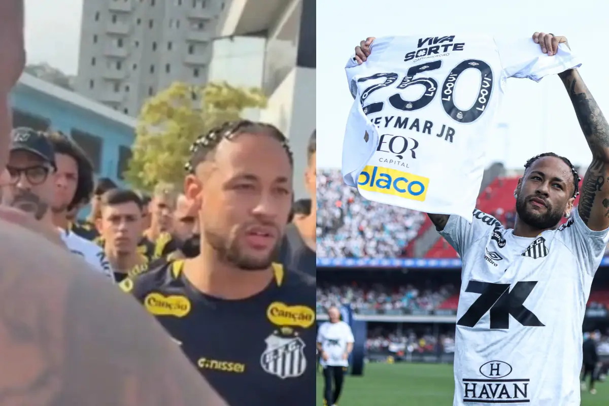Neymar fue encarado por aficionados del Santos 