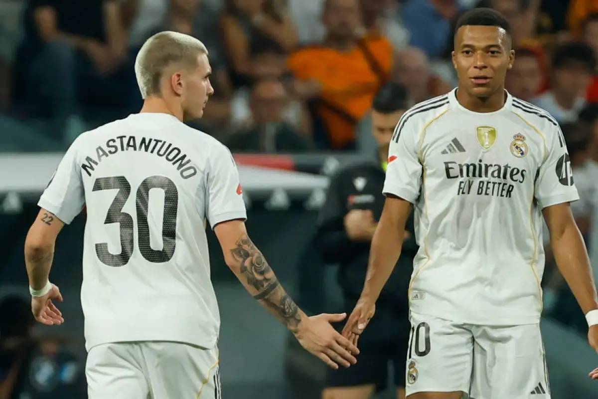 Franco Mastantuono debutó este martes 19 de agosto con el Real Madrid 