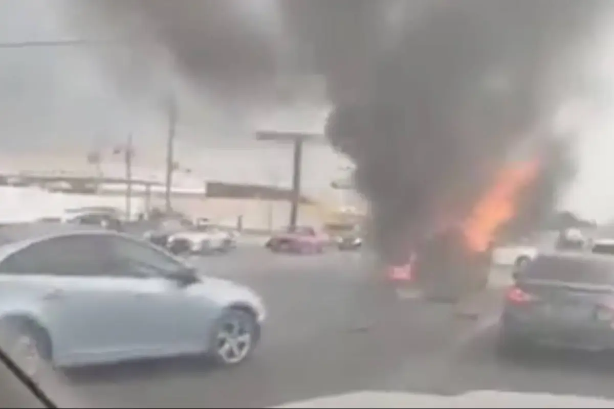 Atentado en Reynosa., Captura de pantalla video X.
