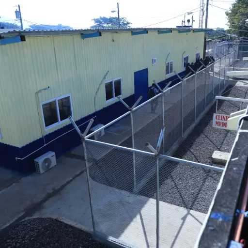 Instalaciones de la cárcel Renovación 1, a donde fueron trasladados 10 de los máximos líderes del Barrio 18 y la Mara Salvatrucha. ,Ministerio de Gobernación