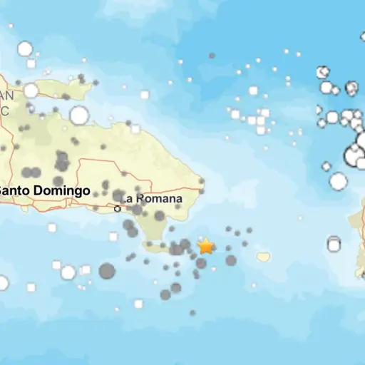 Sismo en República Dominicana, agosto 2025 ,USGS