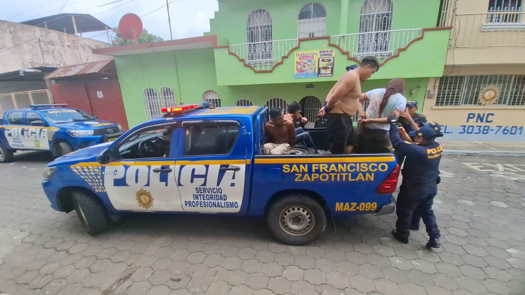Capturan a cuatro supuestos pandilleros en San Francisco Zapotitlán | PNC de Guatemala