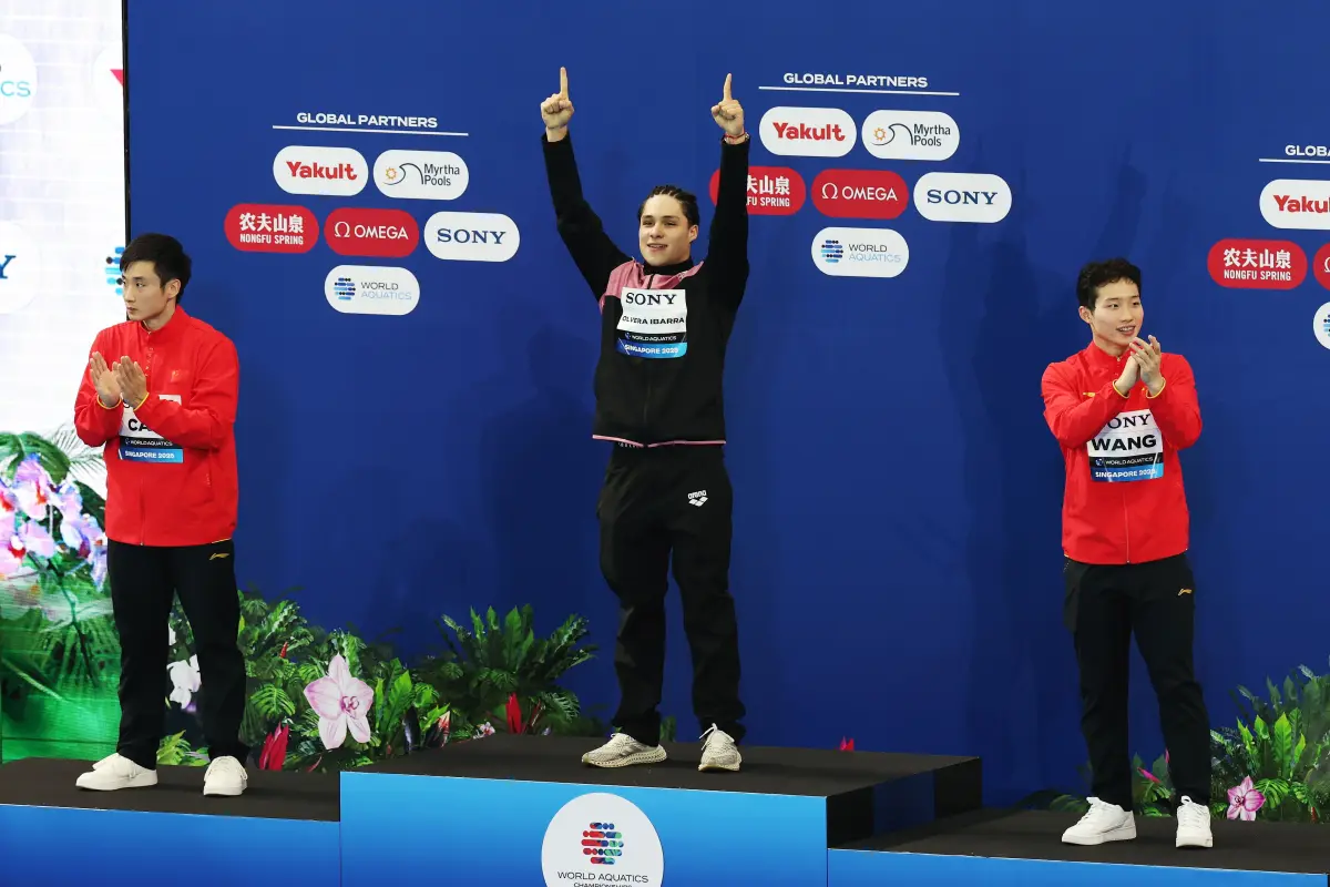 El mexicano Osmar Olvera se coronó nuevo campeón del mundo de trampolín de tres metros