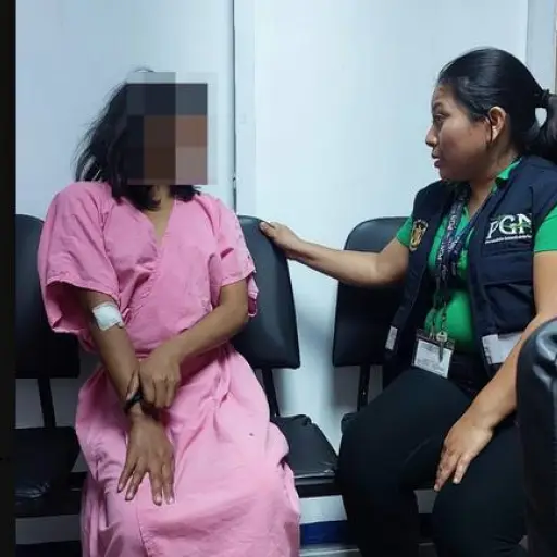 La PGN da seguimiento al caso de la menor, que fue trasladada a un hospital. ,PGN