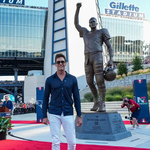 Estatua de Tom Brady en Nueva Inglaterra - Patriots