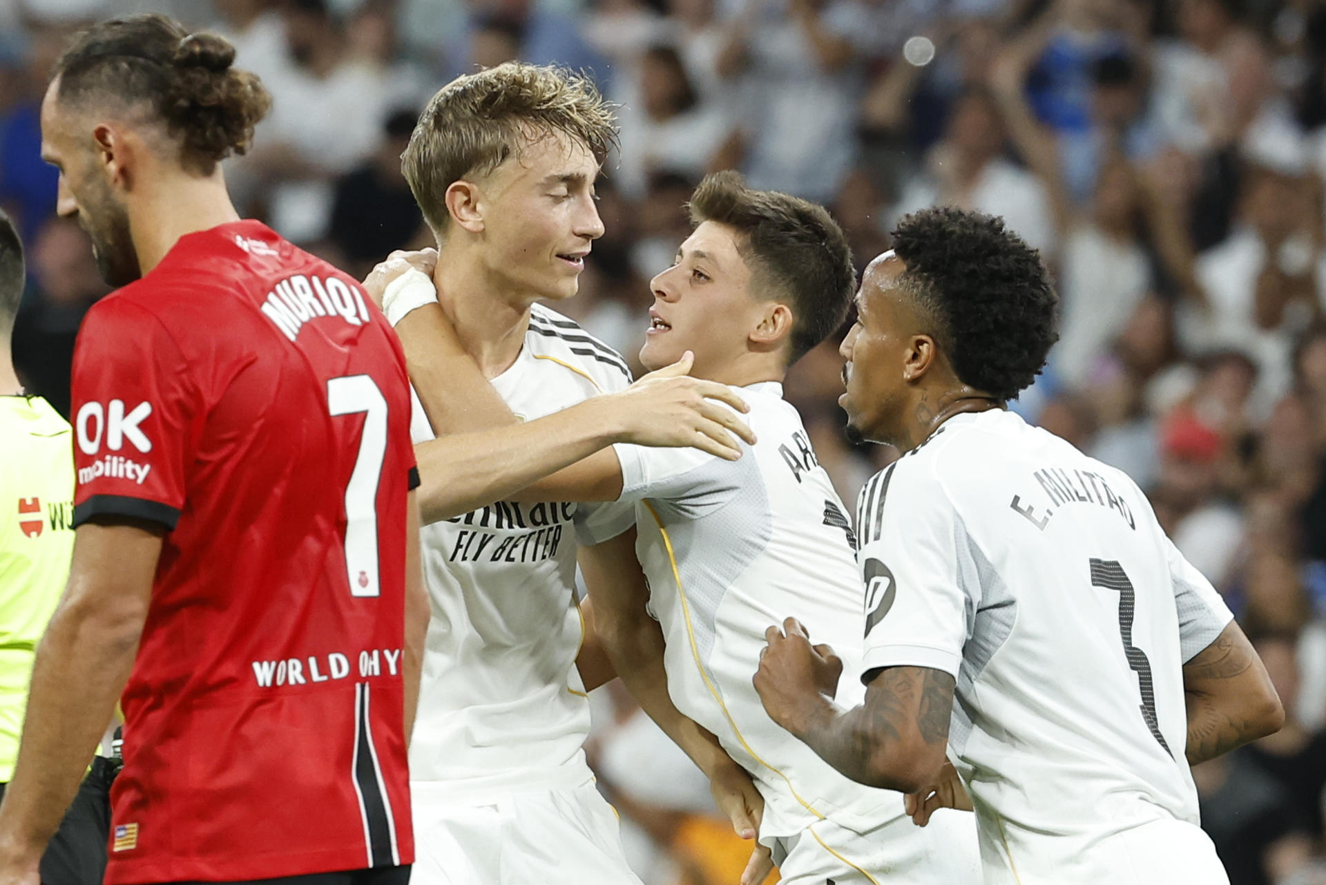 Celebración del Real Madrid ante Mallorca / Agencia EFE