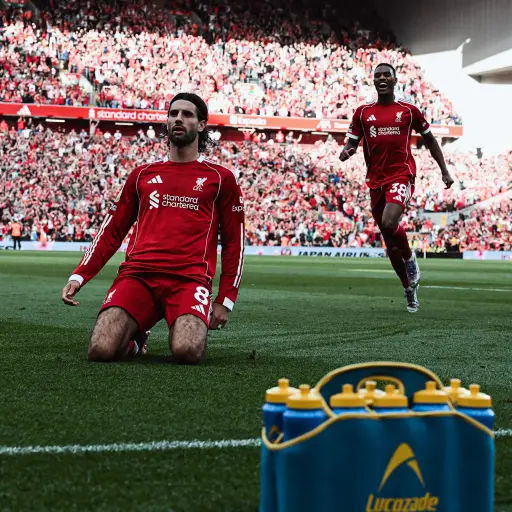 Celebración de Szoboszlai ante el Arsenal - Liverpool FC