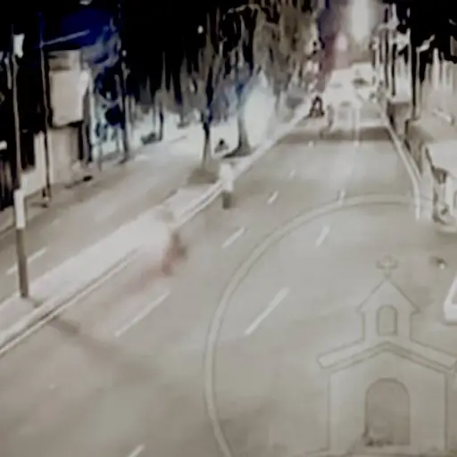 Atropello captado en video. ,Captura de pantalla video Facebook.