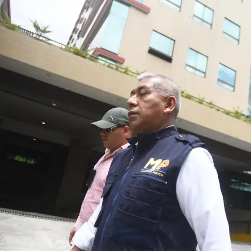 El jefe de la FECI, Rafael Curruchiche, reaccionó a la pelea de boxeo de Lester Martínez. ,Omar Solís/Emisoras Unidas