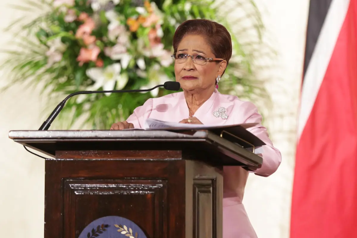 Fotografía de archivo de la primera ministra trinitense, Kamla Persad,  EFE/ Andrea De Silva
