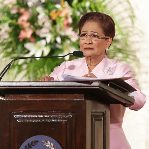 Fotografía de archivo de la primera ministra trinitense, Kamla Persad , EFE/ Andrea De Silva