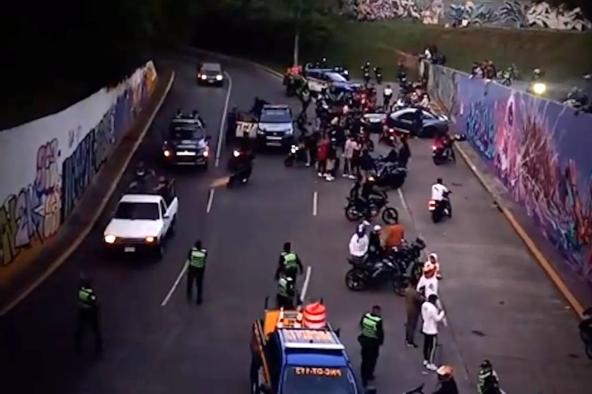 Operativo en zona 13., Captura de pantalla video TikTok.