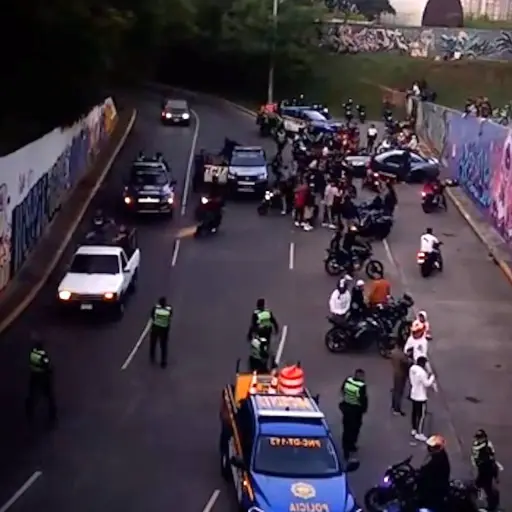 Operativo en zona 13. ,Captura de pantalla video TikTok.