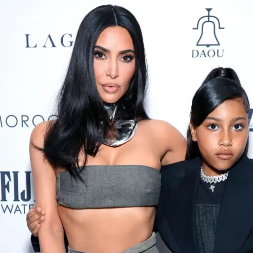 Kim Kardashian y su hija ,Instagram