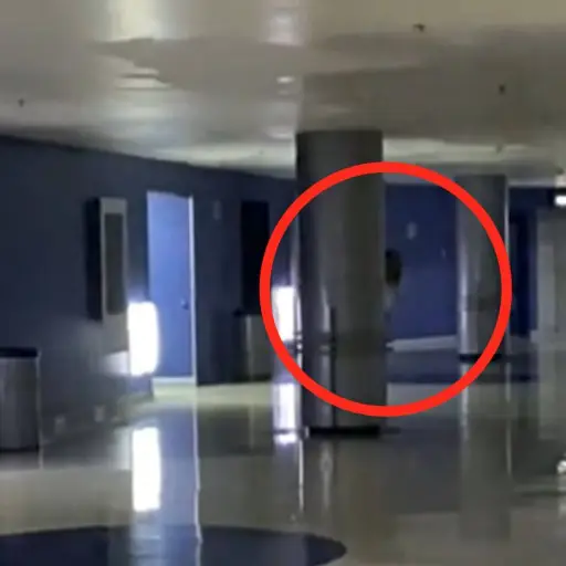 Supuesto fantasma en un cine de México.  ,Captura de pantalla video TikTok.