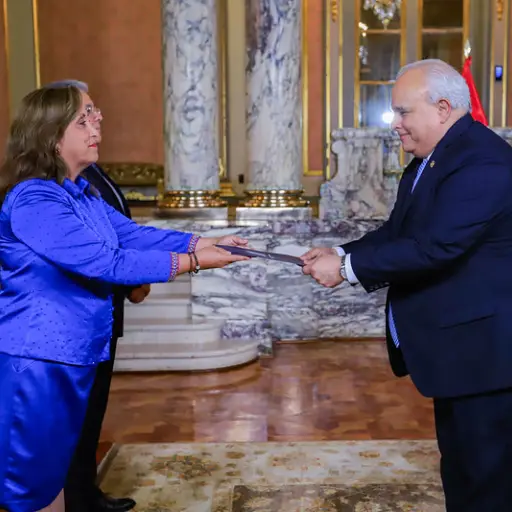 Herbert Estuardo Meneses Coronado, embajador de Guatemala en Perú, presenta cartas credenciales. ,Minex