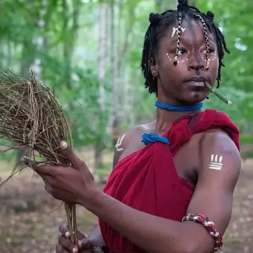 Maura Taylor mujer en tribu africana ,Captura de pantalla