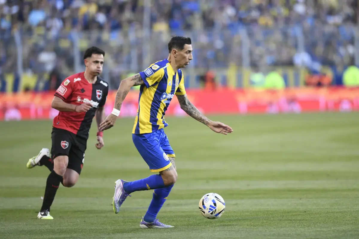 Ángel Di María en el clásico rosarino - Rosario Central