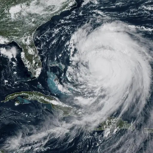 Huracán Erin en el Atlántico ,EFE