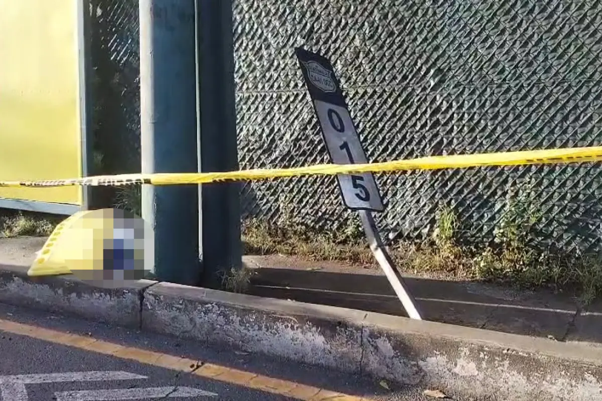 El motorista impactó contra un poste a un costado de la ruta., Bomberos Voluntarios