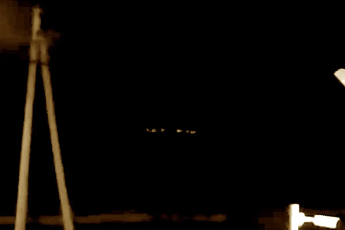 Grabación de supuesto ovni, Captura de pantalla video X.