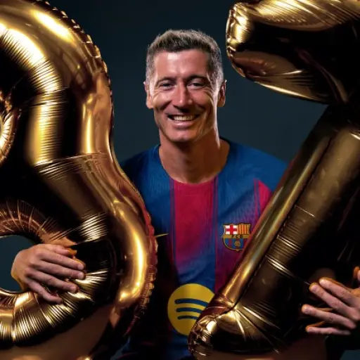 Lewandowski completa el entrenamiento en el día de su 37º cumpleaños