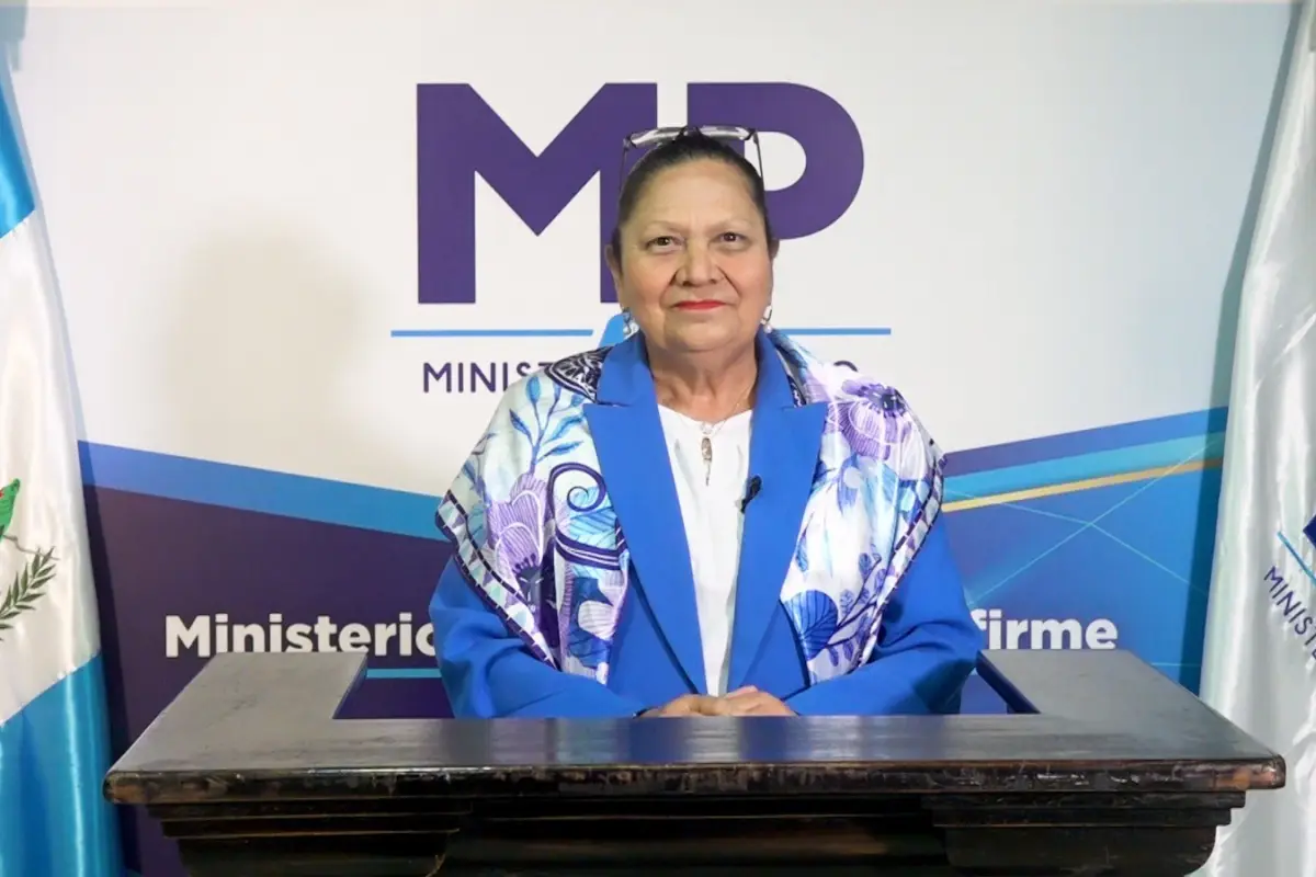 La fiscal general, Consuelo Porras, en mensaje dirigido a la poblaciÃ³n guatemalteca., Ministerio PÃºblico
