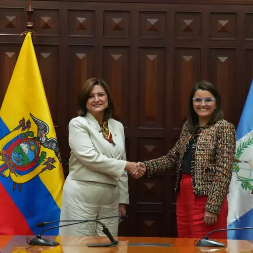 La Vicepresidenta de Guatemala, Karin Herrera, se reunió con la Vicepresidenta de Ecuador, María José Pinto ,Cortesía