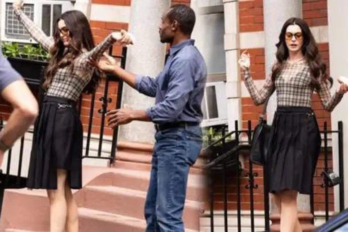 Anne Hathaway caída, Instagram