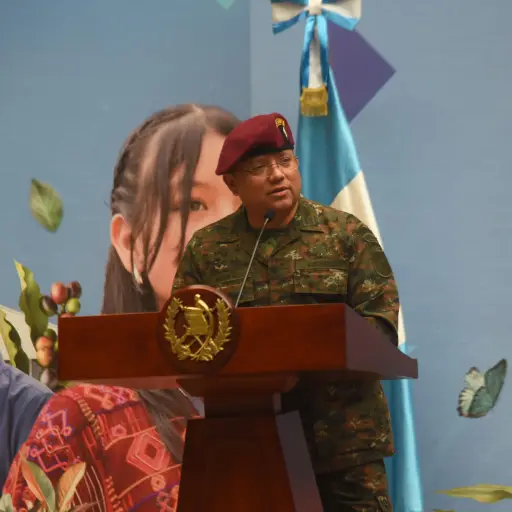 El ministro de la Defensa, Henry Saenz, durante una conferencia en el Palacio Nacional de la Cultura. ,Omar Solís/Emisoras Unidas