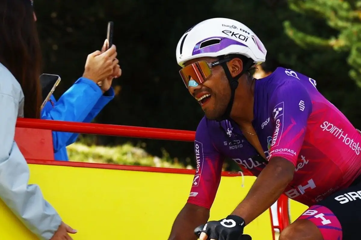 Sergio Chumil durante la Vuelta a España 2025 