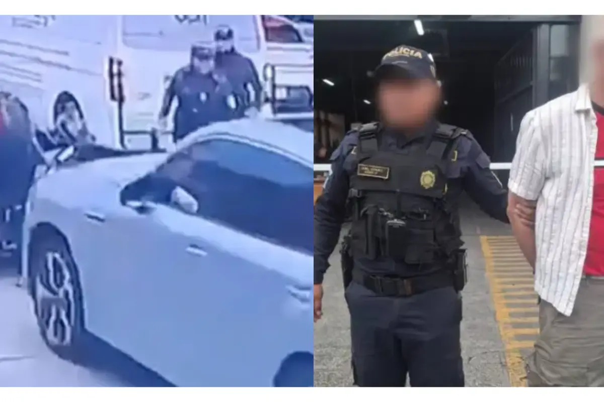 Carlos Ovidio Acevedo, capturado por agredir a motorista en zona 9., 