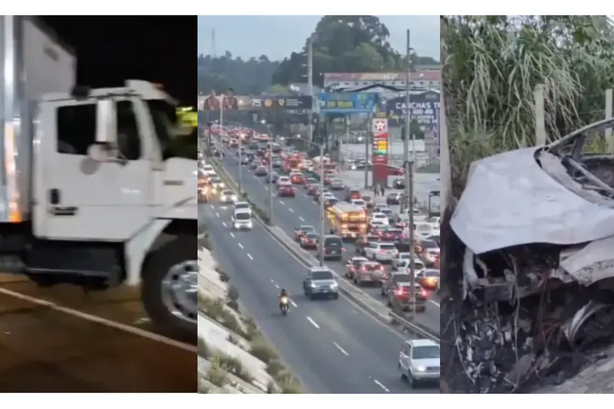 Tránsito en Villa Nueva presenta complicaciones., 