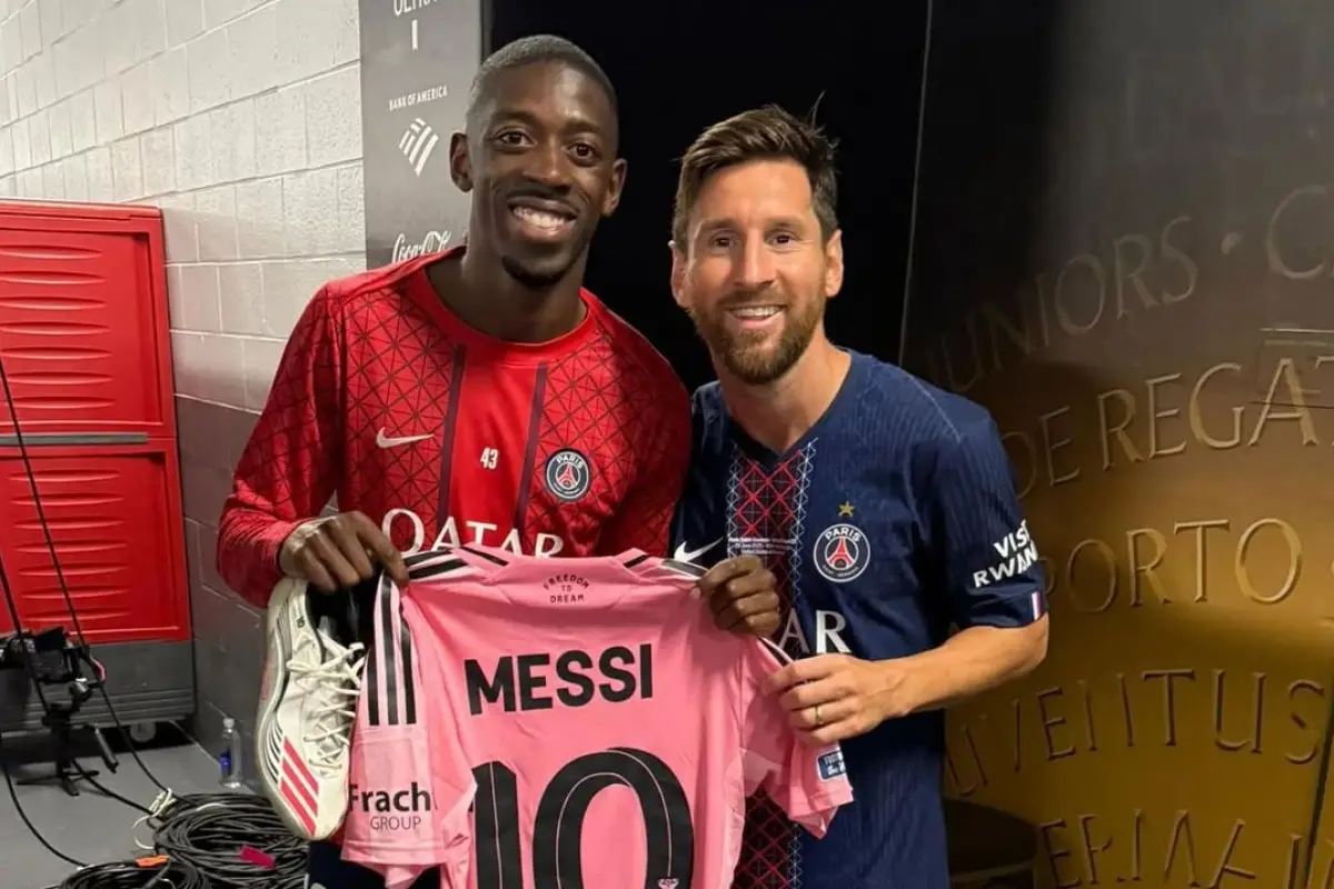 Dembélé y Messi durante el Mundial de Clubes 2025 - instagram @o.dembele7