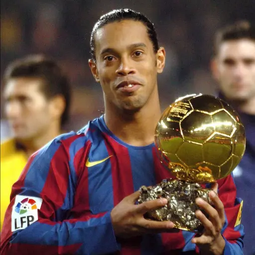 Ronaldinho, ganador del Balón de Oro en el 2005 - instagram @laliga