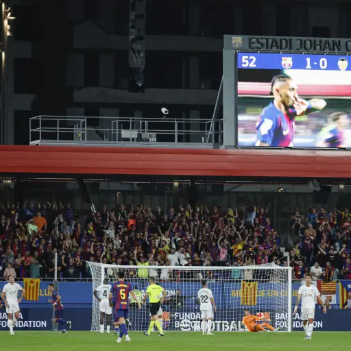 Partido entre Barcelona y Valencia en el Estadio Johan Cruyff - EFE