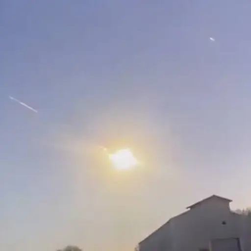 Espectacular bola de fuego sorprende a habitantes de La Pampa. ,Captura de pantalla video X.