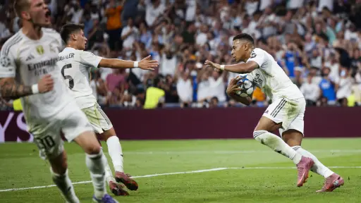 Celebración de Mbappé ante el Marsella - EFE