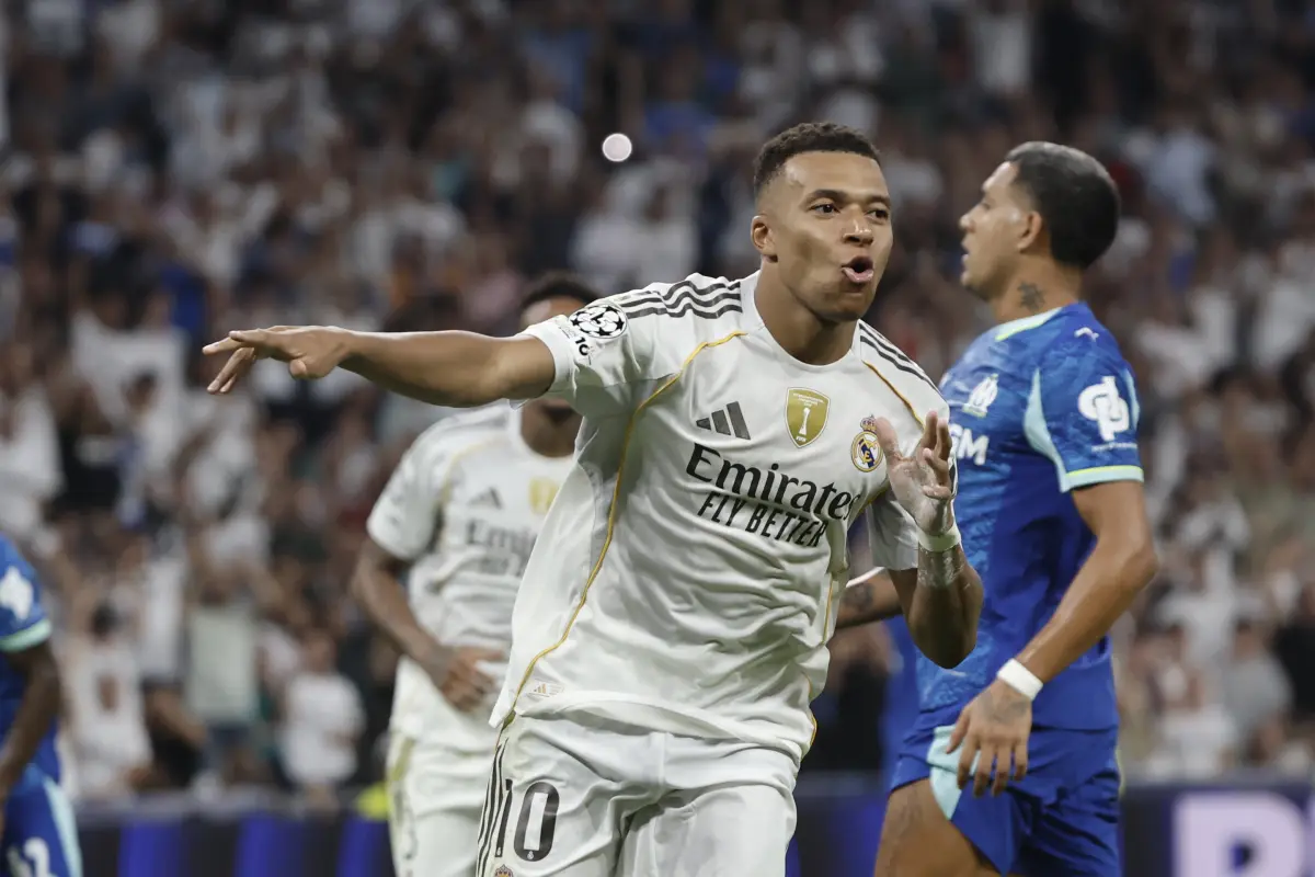 Kylian Mbappé llegó a los 50 goles con el Real Madrid 