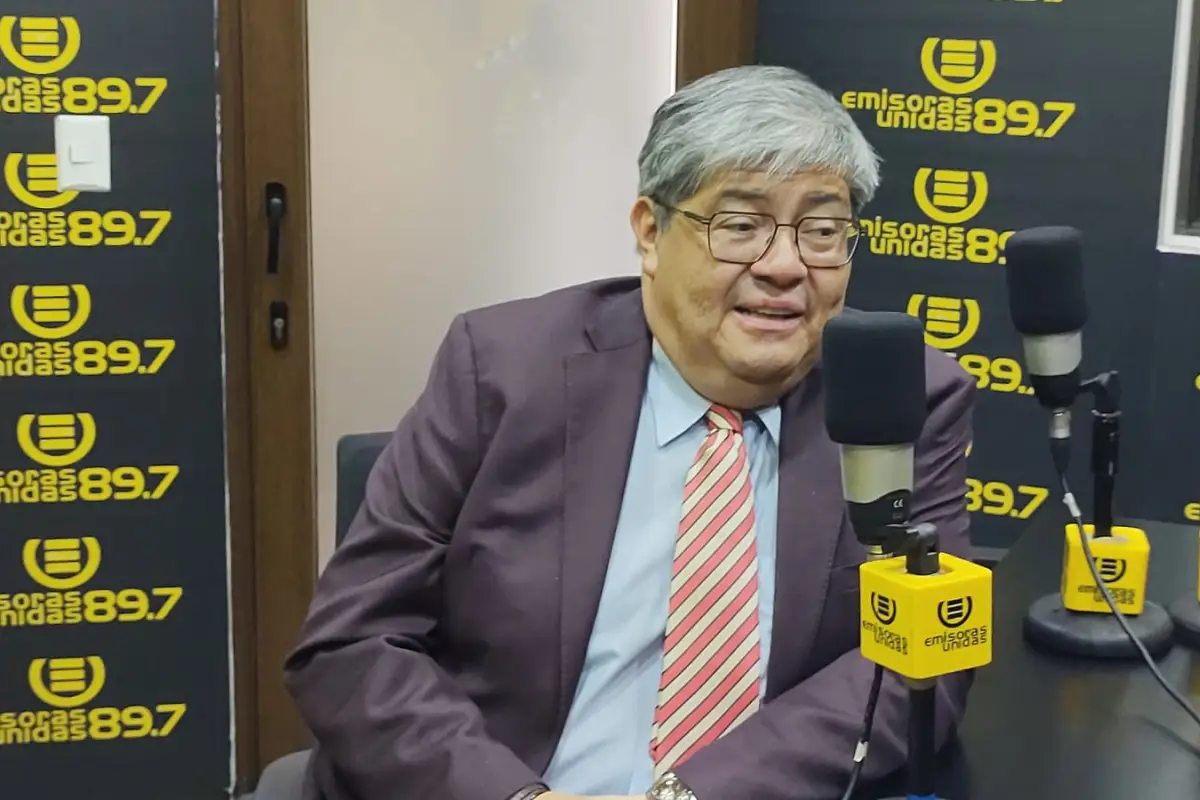 El ministro de Gobernación, Francisco Jiménez, en entrevista con Emisoras Unidas el miércoles, 17 de septiembre., .