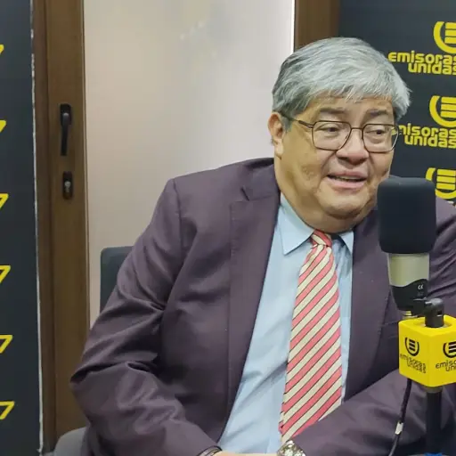El ministro de Gobernación, Francisco Jiménez, en entrevista con Emisoras Unidas el miércoles, 17 de septiembre. ,.