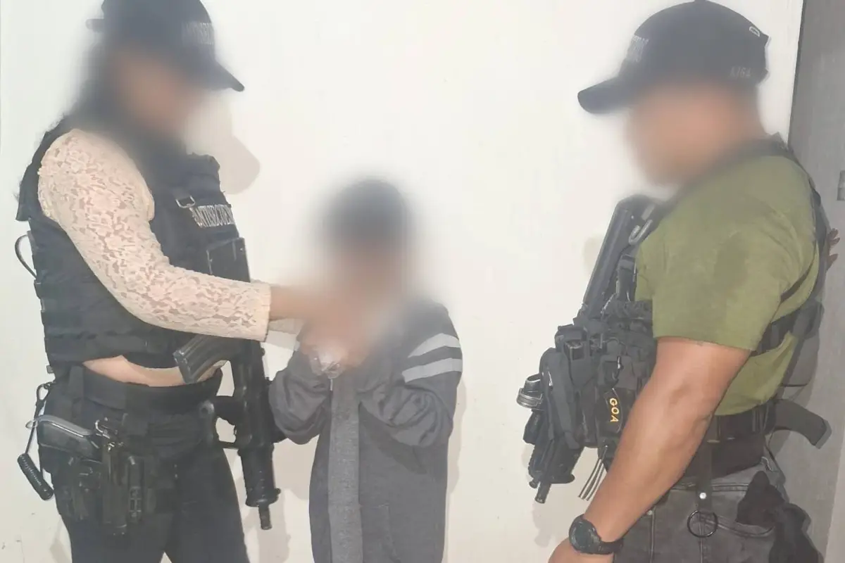 La menor fue rescatada en Chimaltenango., Foto MP