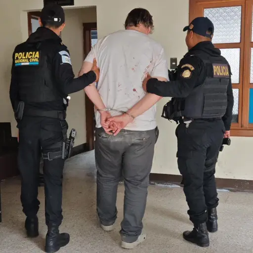 El ciudadano británico fue detenido por las fuerzas de seguridad guatemaltecas. ,PNC