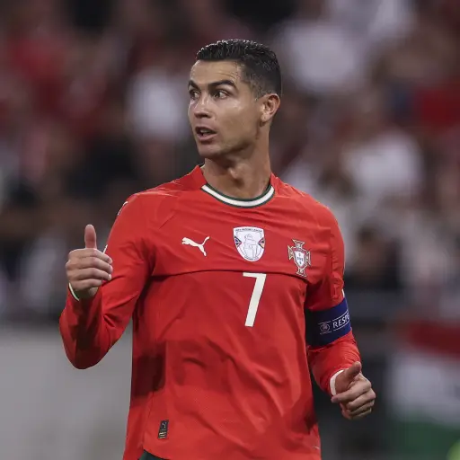 Cristiano Ronaldo defendiendo la camisola de Portugal 