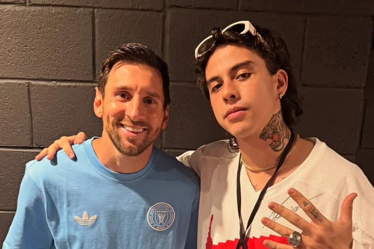 Sebas Bárcenas, un artista guatemalteco, conoció a Lionel Messi en Miami 