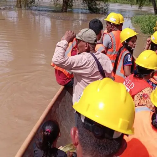 Área de inundaciones en Alta Verapaz. ,Conred