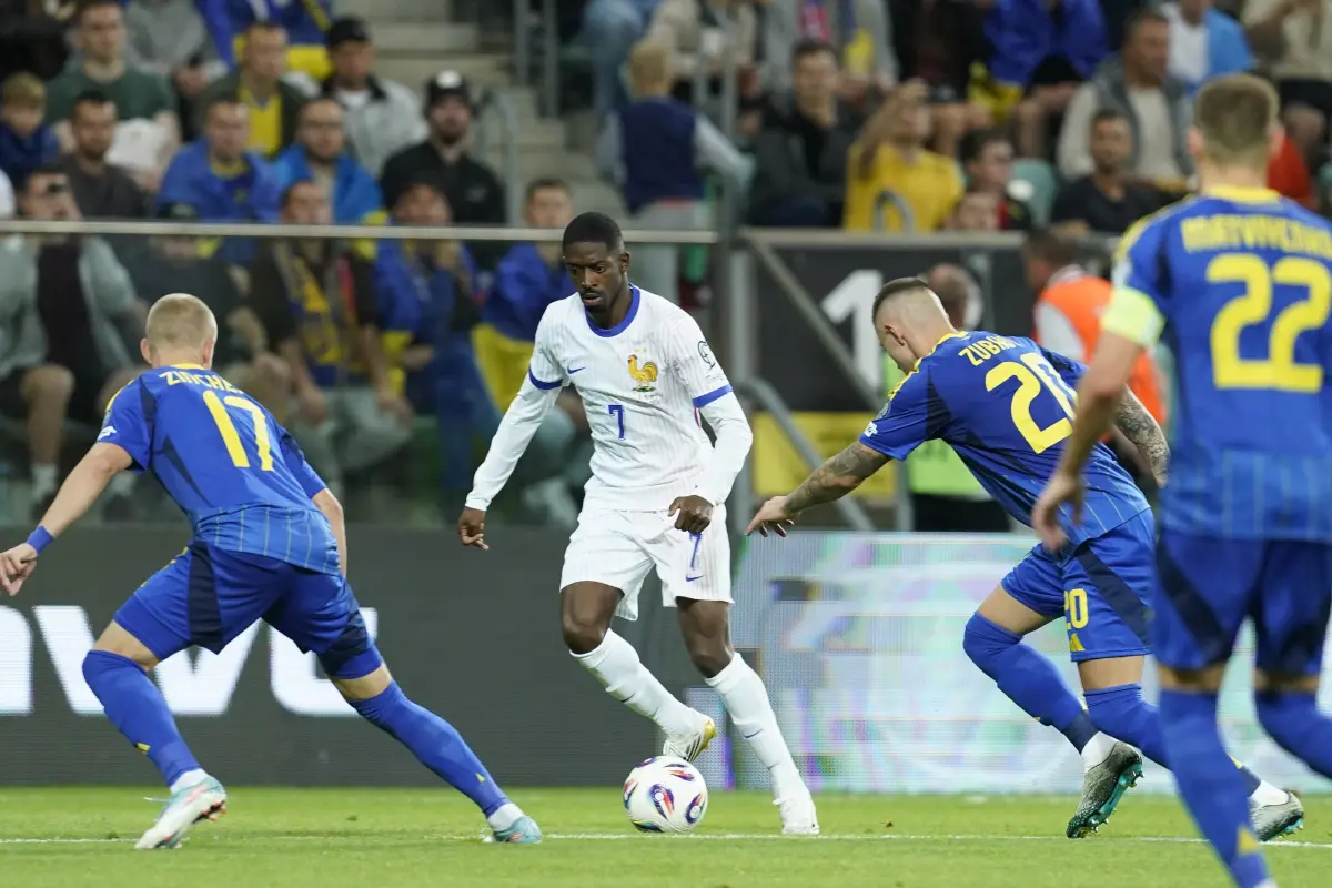 Ousmane Dembélé con la Selección de Francia - Selección de Francia